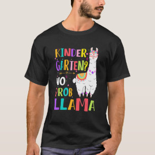 Kindergarten Kein Prob Llama Zurück zur Tea di Pia T-Shirt
