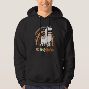 Kindergarten Keine-Problem-Llama Mädchen Lehrerin  Hoodie