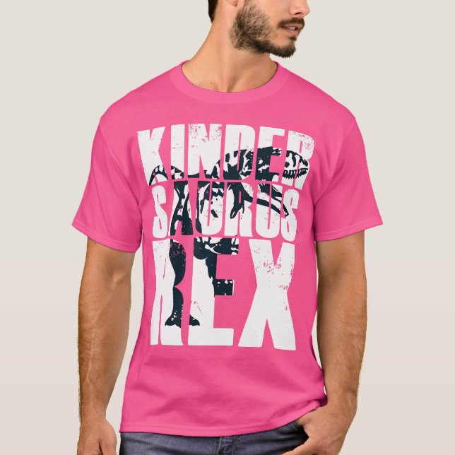 Kindergarten Kindersaurus Rex Tyrannosaurus Dinosa T-Shirt (Vorderseite)