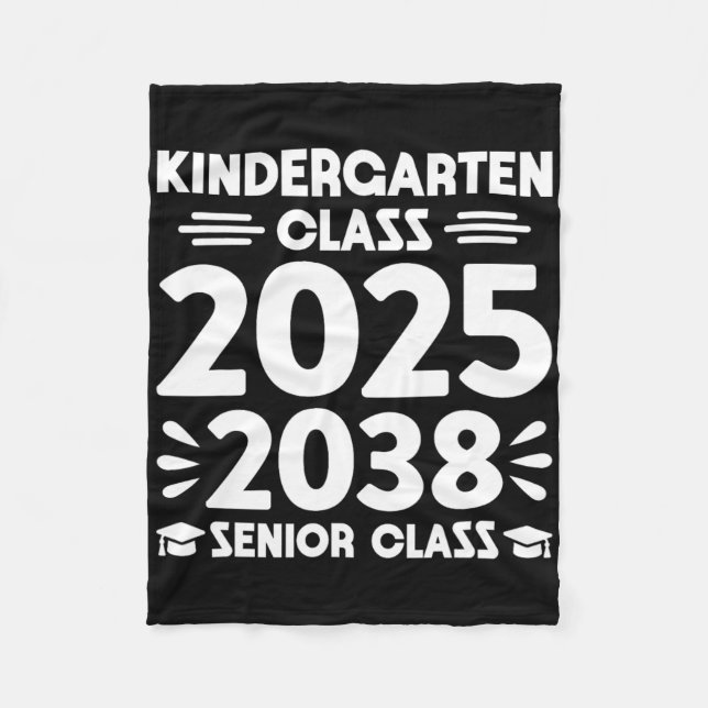 Kindergarten-Klasse von 2025 zukünftige Senior-Kla Fleecedecke (Vorderseite)
