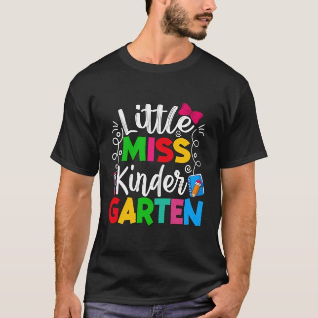 Kindergarten Klein Miss zurück zu Schülern G T-Shirt (Vorderseite)