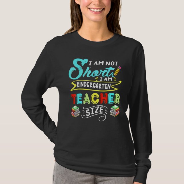 Kindergarten Lehrer Größe Schule Leben Student Leh T-Shirt (Vorderseite)