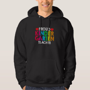 Kindergarten Lehrer Life School Bildung Rainbow Hoodie