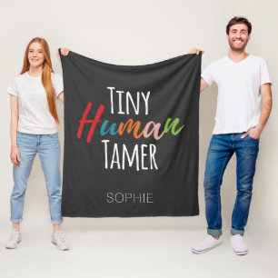 Kindergarten Lehrer Tiny Human Tamer Personalisier Fleecedecke
