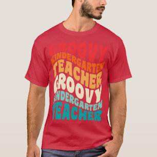 Kindergarten Lehrer Vintag Retro 60er 70er 80er Vi T-Shirt