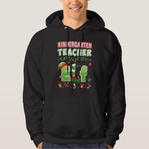 Kindergarten Lehrerin Elf Weihnachtsweihnachtsstif Hoodie