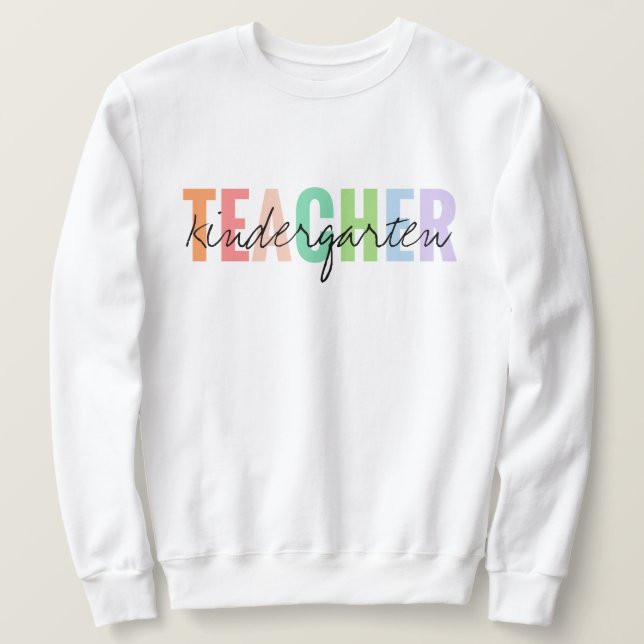 Kindergarten Lehrerin Unisex Sweatshirt (Design vorne)