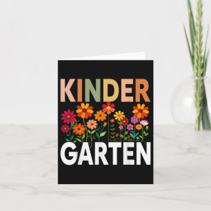 Kindergarten Lehrerin Wildblume zurück zur Schule Karte