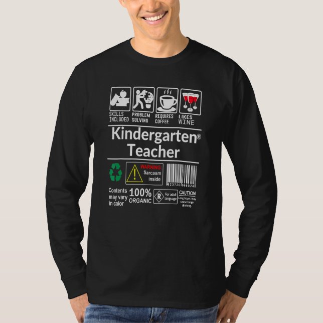 Kindergarten Lehrerqualifikationen inklusive Probl T-Shirt (Vorderseite)