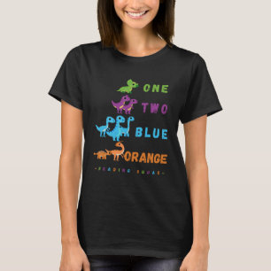 Kindergarten Leser Lesekopf Dino T-Shirt