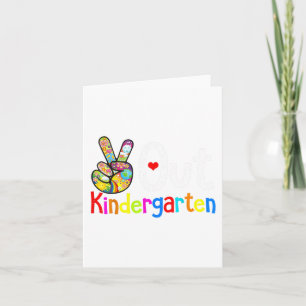 Kindergarten letzten Schultag Grad Karte