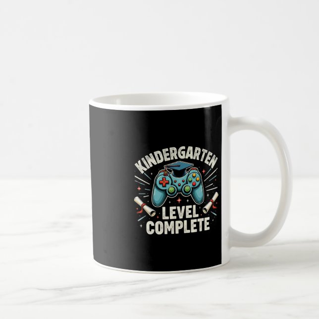 Kindergarten Level Complete Funny Graduation 2025  Kaffeetasse (Rechts)
