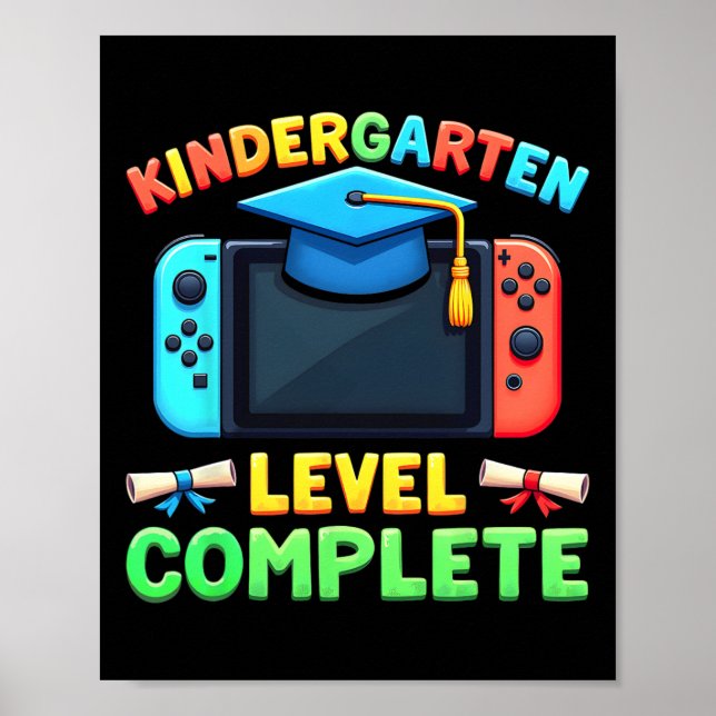 Kindergarten Level Complete Graduation Cl 2025 Boy Poster (Vorne)
