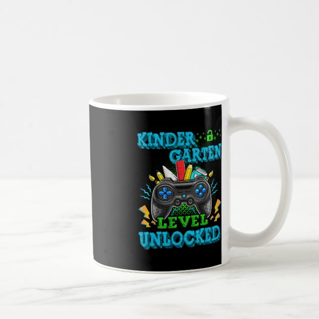 Kindergarten Level Unlocked Video Game Back to Sch Kaffeetasse (Rechts)