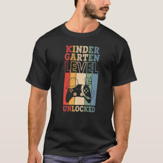 Kindergarten Level Unlocked VideoGame BacktoSchool T-Shirt