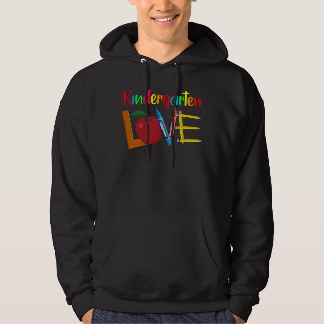 Kindergarten-Liebe Hoodie (Vorderseite)