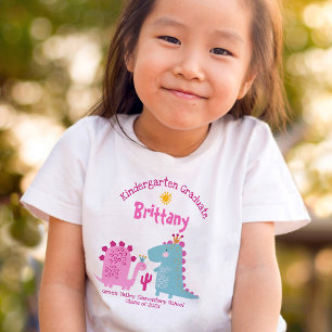 Kindergarten-Mädchen-Abschluss Dinosaurier Benutze T-Shirt