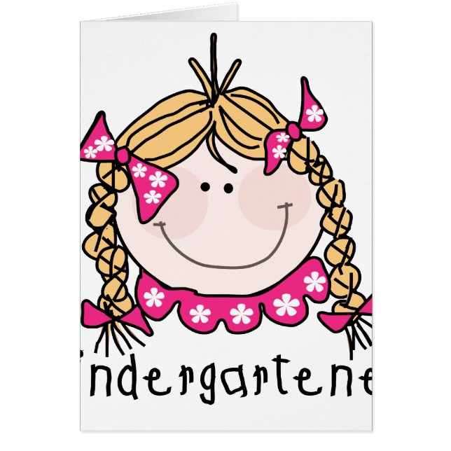 Kindergarten-Mädchen-blondes Haar (Vorne)