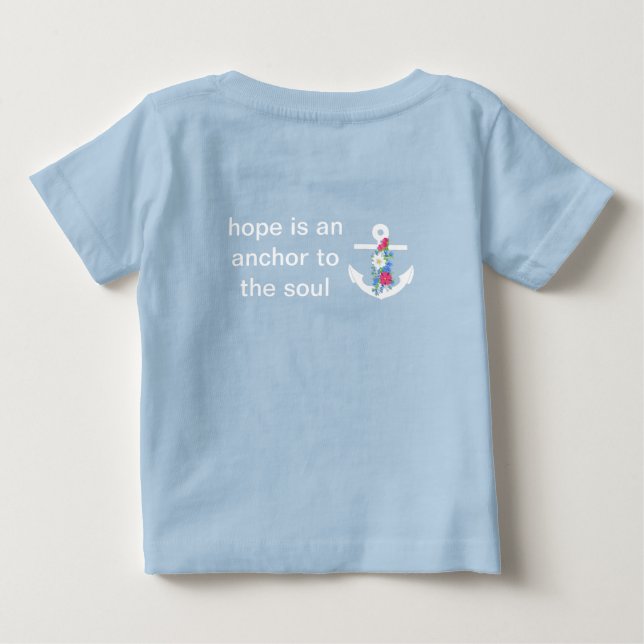 Kindergarten mit Blume T - Shirt (Rückseite)