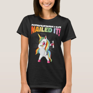 Kindergarten nagelte es lustig Dabbing Dab Unicorn T-Shirt