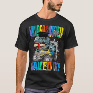 Kindergarten nagelte It Monster Truck Dinosaur T-S T-Shirt