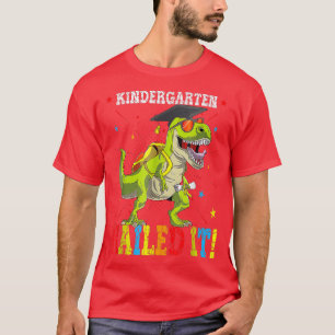 Kindergarten Nails It Dinosaur TRe Graduate Class T-Shirt