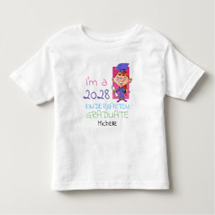 Kindergarten Niedlicher Girl Cartoon Kleinkind T-shirt