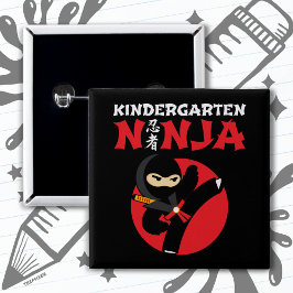 Kindergarten Ninja Kick ersten Tag zurück zur Schu Button