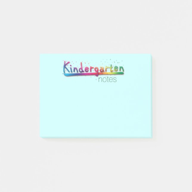 Kindergarten Post-it®-Hinweise Post-it Klebezettel (Vorderseite)