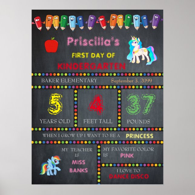 Kindergarten Poster (Vorne)