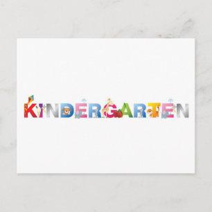 Kindergarten Postkarte