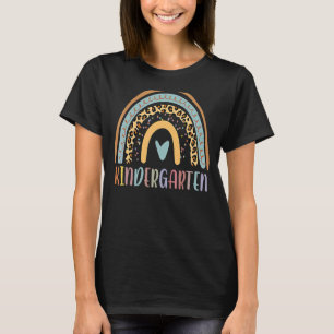 Kindergarten Rainbow Leopard Girls Boys Team Lehre T-Shirt