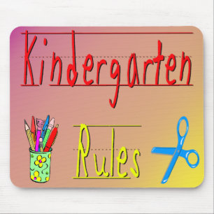 Kindergarten-Regeln Mousepad