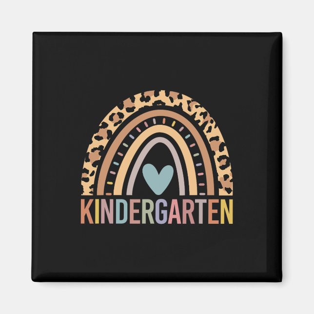 Kindergarten Regenbogen Mädchen Jungen Lehrer Team Magnet (Vorne)