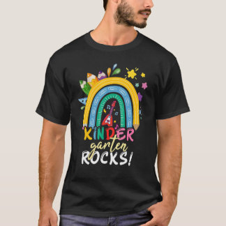 Kindergarten Rocks Rainbow Kids Girl Unterricht Zu T-Shirt
