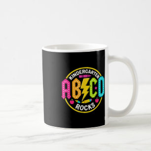 Kindergarten rockt Abcd zurück zur Schule Lustiger Kaffeetasse