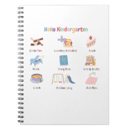 Kindergarten-Routine zurück ins Schulbuch Notizblock