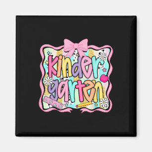 Kindergarten Rückkehr zur Schule Coquette Rosa Sch Magnet