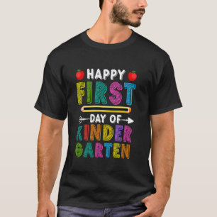 Kindergarten Rückkehr zur Schule Erster Schultag T T-Shirt