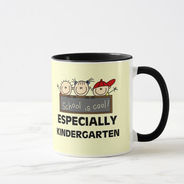 Kindergarten-Schule ist coole T-Shirts und Tasse (Rechts)