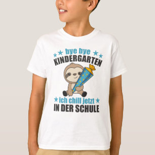 Kindergarten Schule Kinder Schultasche Sloth Sweet T-Shirt