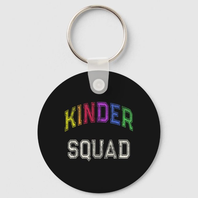 Kindergarten-Schüler Kinder-Squad Vorlese-Lehrer  Schlüsselanhänger (Vorderseite)