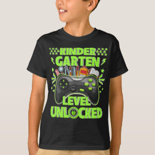 Kindergarten-Spielerlevel Unlocks Erster Tag T-Shirt