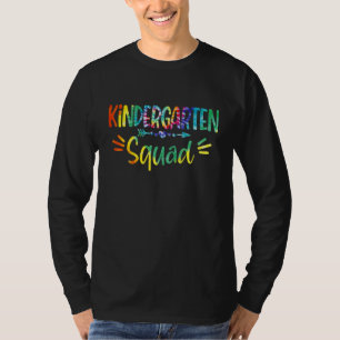 Kindergarten Squad Gefärbte Krawatte Lehrerin zurü T-Shirt