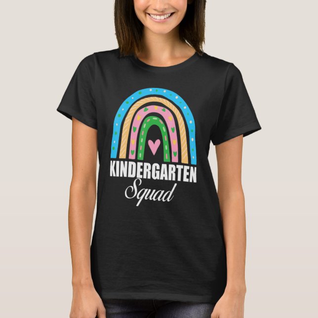 Kindergarten Squad Kinder Colorful Kindergarten T-Shirt (Vorderseite)