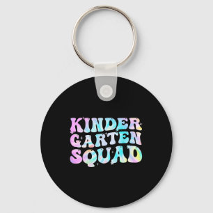 Kindergarten-Squad-Lehrer-Kinder-Tie-Dye-Ck-zur-Sc Schlüsselanhänger