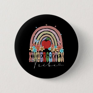 Kindergarten-Stamm zurück zur Schule Regenbogen Gr Button