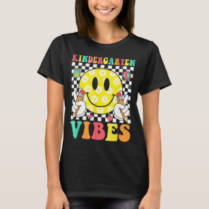 Kindergarten Stimmung Retro-Lächeln Lehrer Kinder T-Shirt