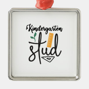 Kindergarten Stud Ornament Aus Metall