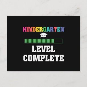 Kindergarten-Stufe abgeschlossen, Aufstieg in die Postkarte